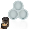 thumbnail image 1 of Silicone Egg Cups for Air Fryer - 3-Cavity Cupcake Baking Tray, Muffin Trays Round Air Fryer Silicone Baking Mold,for Microwave Oven Small Cakes Puddings Pie Breakfast Patty,Grey, 1 of 4