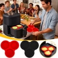 thumbnail image 1 of Silicone Egg Cups | Air Fryer Baking Tray | Non-Stick Muffin Pan | Food-Grade Silicone | Round Cupcake Mold | Oven | Dishwasher | 3-Cavity | Heat Resistant | Small Cake Pie Pudding Breakfast, 1 of 9