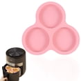thumbnail image 1 of Silicone Egg Cups Air Fryer Baking Tray Round Silicone Baking Mold for Microwave Oven Cupcake Small Cakes Pie Breakfast Patty Kitchen Baking Accessory,Baking Mold,Pink,1PC, 1 of 5