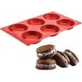 Silicone Egg Molds Muffin Top Pan Whoopie Pie Pan 3" Round Silicone