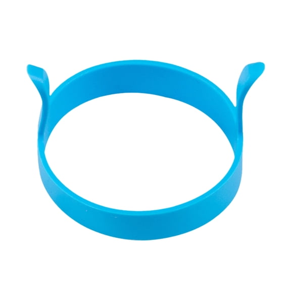 Silicone Egg Ring Set for Frying Round Nonstick 2 Handles Kitchen Tool for Pancakes and Omelets, 8X8X5 cm, Blue