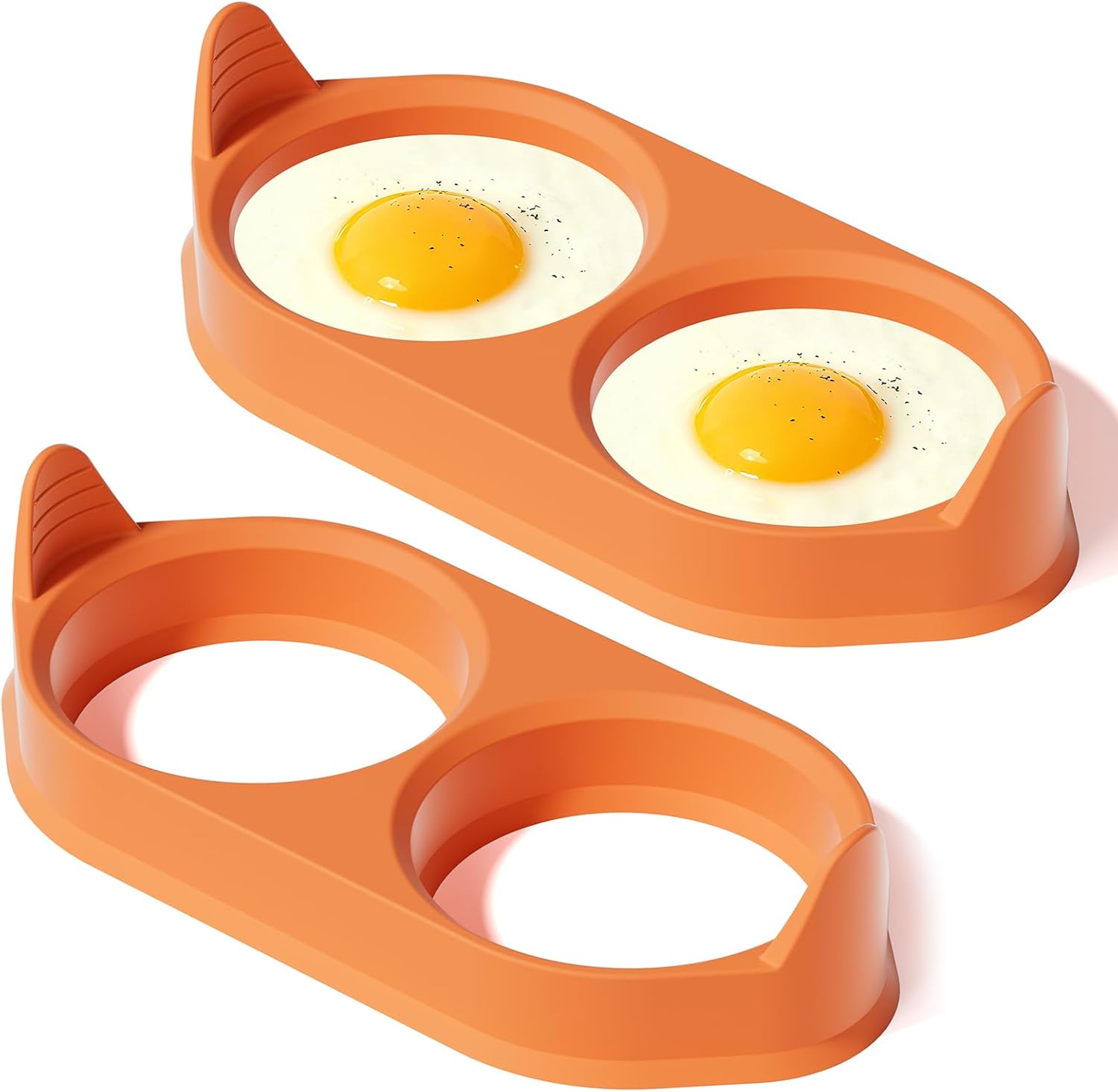 Silicone Egg Rings for Cooking, 4 Pack Egg Molds with Leak-Proof Design ...