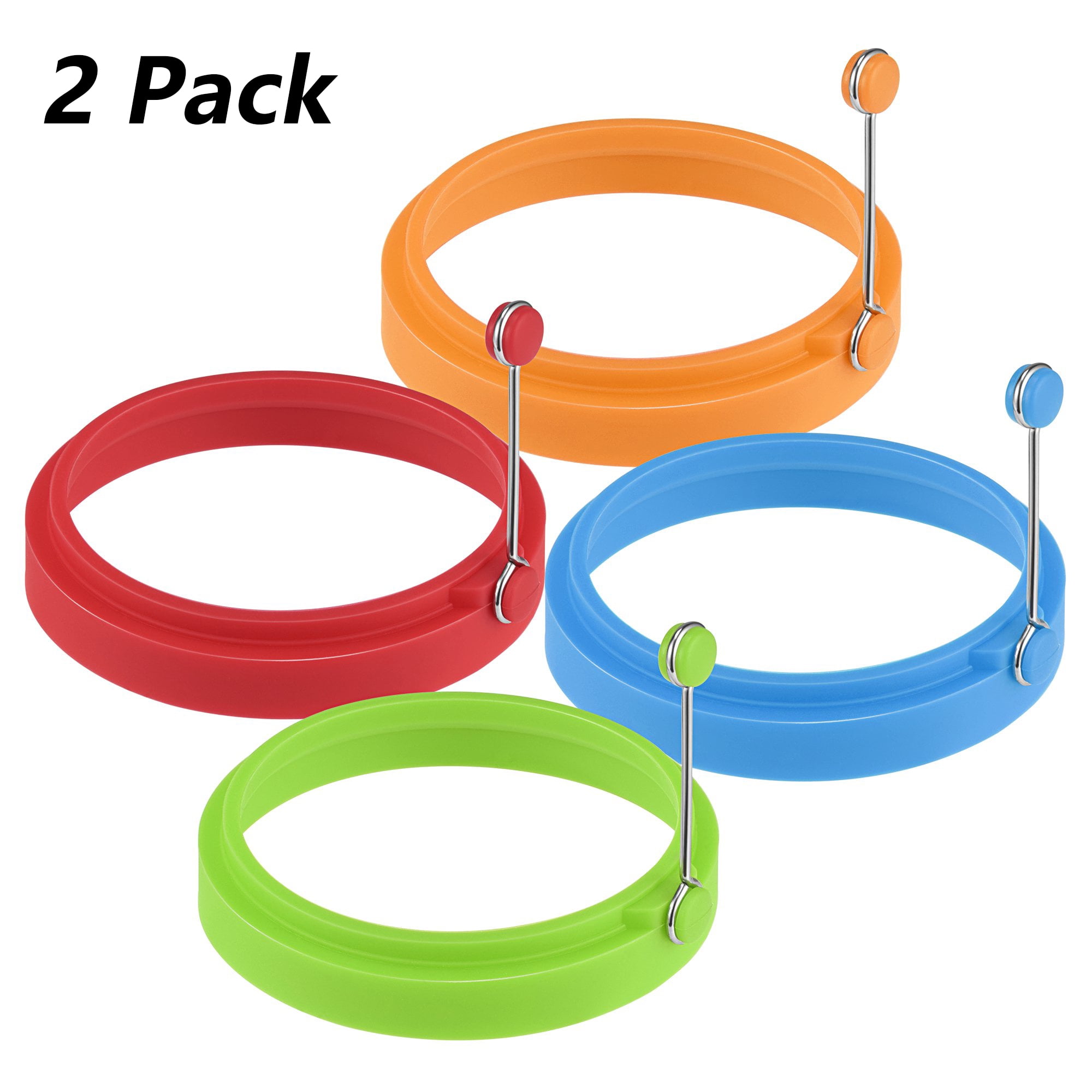 Silicone Egg Rings Round, Luxmo Non Stick Fried Egg Mold Pancakes Maker