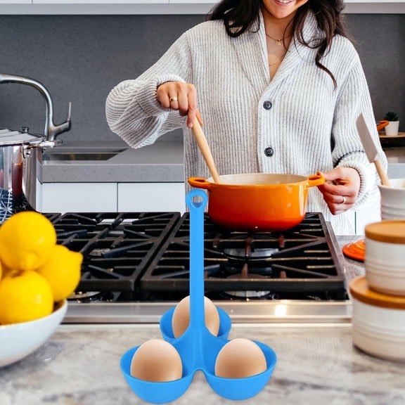 Silicone Egg Steamer Tray | Reusable Heatproof Boiled Egg Holder For Kitchen Breakfast Meal Prep And Dining