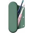 thumbnail image 1 of Silicone Electric Toothbrush Travel Case, Manual Toothbrush Travel Cover for Men and Women,Toothbrush for Travel,Gym and More, Fits Most Manual and Electric Toothbrushes - Midnight Green, 1 of 6