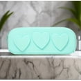 thumbnail image 1 of Silicone Embossed Hearts Cosmetic Bag, 1 of 4