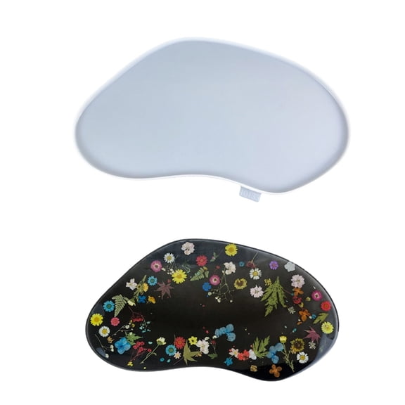 Silicone Epoxy Resin Molds Irregular Shape Table Moulds Large Plate Moulds Silicone Texture Crafting Silicone Molds