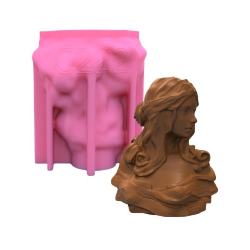 Silicone European Goddess Statue Decor Candle Mold Resin Epoxy Clay Craft DIY Ornament Jewelry Candle Making Tool