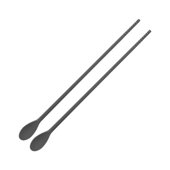 Silicone Extended Chopstick Spoon Stirring Stick, Heat Resistant One-Piece Design, Versatile Cooking Utensil for High Temp Mixing Gray