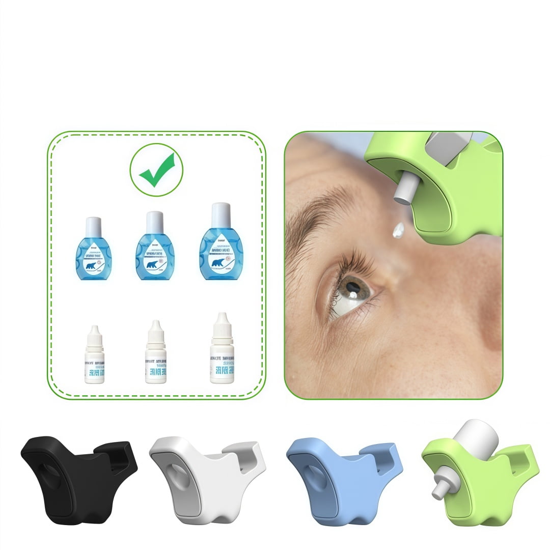 Silicone Eye Drop Applicator, Universal Eye Drop Guide Helper for ...