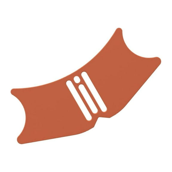 Silicone Eyebrow Stencil Nose Stencil Lightweight Sturdy Makeup Tool Orange