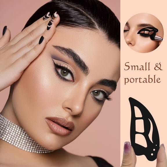 Silicone Eyeshadow Stencil Reusable Makeup Tool, Eye Makeup Guide for Blending Eyeshadow and Eyeliner, Beginner Friendly Eye Shadow Applicator Template