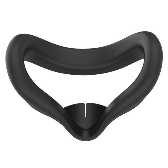 Silicone Face Cover for Meta Quest 3S, Anti-Leakage VR Face Mask Replacement, Sweat-Proof & Washable Skin-Friendly Facial Interface, Light-Blocking Comfort Accessory - Black
