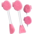thumbnail image 1 of Silicone Face Scrubber Face Mask Brush Exfoliating Lip Cleansing Facial Cleansing/Wash Brush Exfoliator Blackhead Skin Care Tool Makeup Removes Dead & Dry Skin for Women Grils Men, 1 of 10