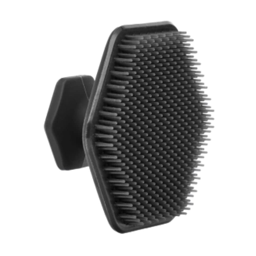 – Silicone Face Scrubber - Gentle Exfoliator Pad & Massager - Removes Dead & Dry Skin – Invigorating Addition to Grooming Routine - Soft-Touch Shower & Bathroom Accessory - Charcoal