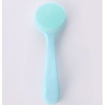 Silicone Facial Cleansing Brush, Deep Cleaning Exfoliator, Handheld Skin Massager, for Gentle Makeup Removal and Blackhead Reduction, Soft Bristles, 5.12 Inch Length