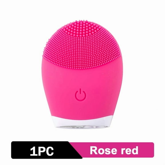 Silicone Facial Cleansing Brush Electric Face Clean Device Facial Massager Skin Care Sonic Vibration Deep Pore Cleaning Brush