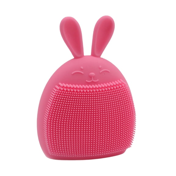 Silicone Facial Cleansing Brush Rabbit Ear Face Cleaning Pad, Gentle Facial Cleansing Exfoliating Massager Soft Skin Care Tool