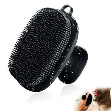Silicone Facial Cleansing Brush for Men - Manual Exfoliating and Cleansing Brush, Waterproof Skin Care Brush