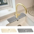 thumbnail image 1 of Silicone Faucet Drain Mat, Splash-proof Drying Pad, Thickened and Extended Version for Kitchen Sinks, Countertops, and Dishes, Gray, 1 Pc, by IHXORA, 1 of 9