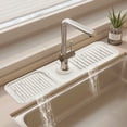thumbnail image 1 of Silicone Faucet Splash Guard, Kitchen Sink Drain Mat with Drip Catcher Tray and Sink Organizer Caddy for Countertop Protection, 1 of 5