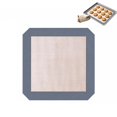 thumbnail image 1 of Silicone Fiberglass Baking Mat, Non Stick Heat Resistant Oven Liner 8.3x8.3 Inch (21x21cm) Gray, Reusable Dishwasher Safe Baking Tray Liner for Oven Cooking, 1 of 6