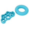 Silicone Finger Exerciser Ring Kit O Shaped 40lb Hand Grip Strength ...