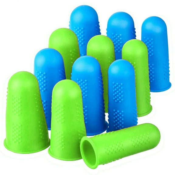 Silicone Finger Protectors for Kitchen and Dining Heat Glue Applicator Caps in Multiple Sizes Reusable Gear