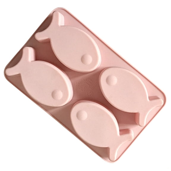 Silicone Fish Mold, 4 Cavity Soap Making, Chocolate Candy Baking