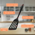thumbnail image 1 of Silicone Wok Spatula, Upgrade Nonstick Spatula Turner Heat Resistant Solid Silicone Stir Fry Spatula for Non Stick Cookware (Black), 1 of 4