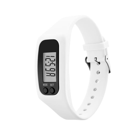 Silicone Fitness Tracker Watch for All Ages: Step & Calorie Counter with LCD Display, No Bluetooth Needed