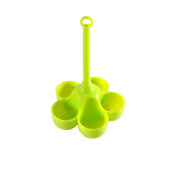 Silicone Five Hole Egg Steamer Holder, Heat-Resistant Anti-Scald Handle, for Steaming Boiling Eggs Baby Food
