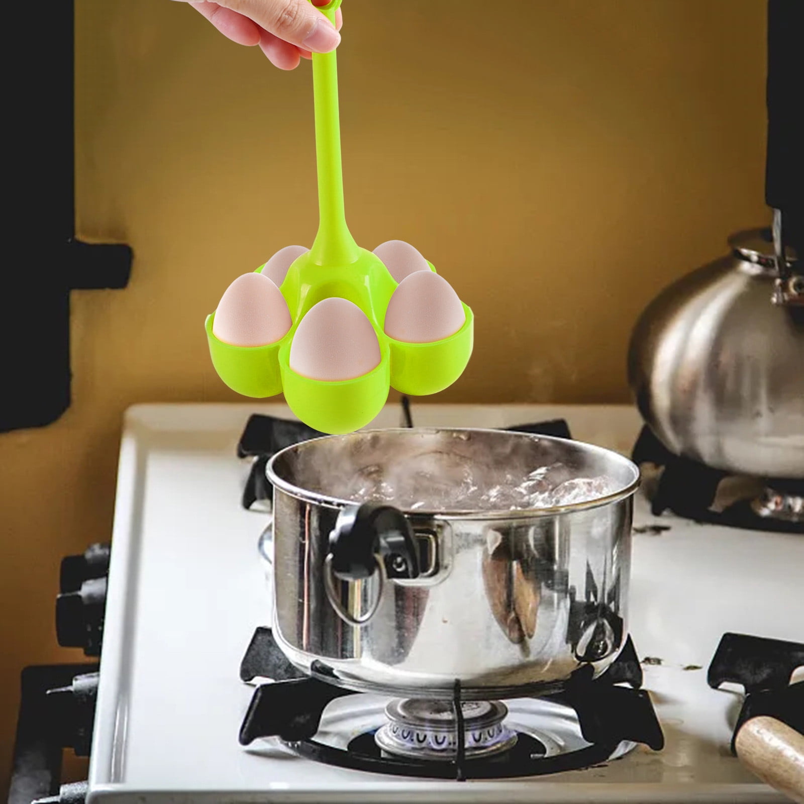 Silicone Five Hole Egg Steamer Egg Holder Kitchen Gadget Auxiliary Food