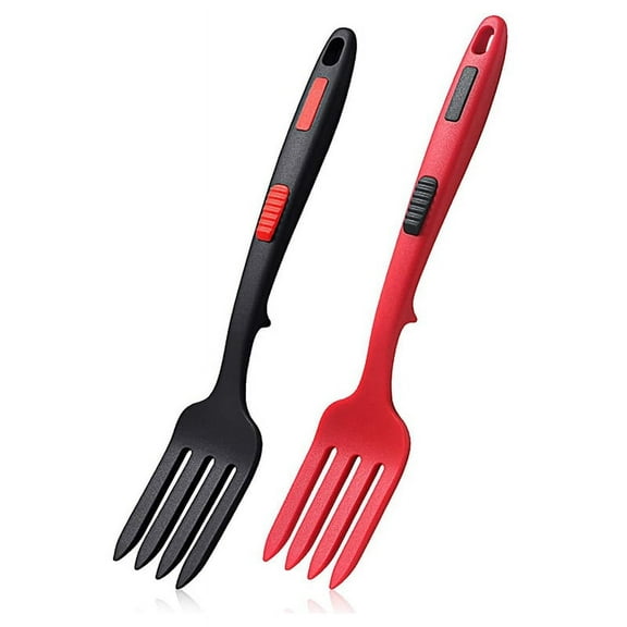 Silicone Flexible Fork, Heat- Cooking Fork Tools Dishwasher Safe Kitchen Non Stick for Mix