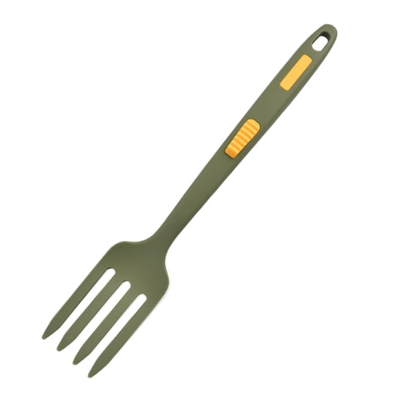 Silicone Flexible forks,11.61 Inch Silicone forks for Cooking,Multipurpose Stirring and Mixing forks,Nonstick Cooking Utensil,Nonstick Blending fork,Spaghetti fork with Hanging Hole,Green