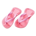 thumbnail image 1 of Silicone Flip Flop Dog Toys, Teething Chew Interactive Play Toy for Boredom Relief 2 pcs Slipper Shape Durable Soft Material Teeth Cleaning Training Companion._Pink, 1 of 7