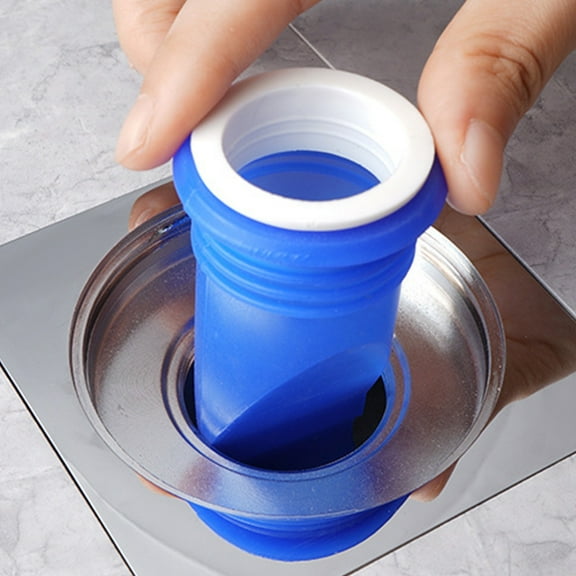 Silicone Floor Drain Seal,Bathroom Sink Odor Stopper,Kitchen Pipe Deodorizer,Sewer Smell Blocker,Blue Silica Gel Core,Easy Install Drain Cover,Anti Clog Drain Filter,Water Drain Deodorant