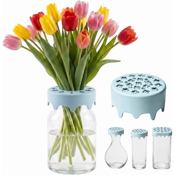 Silicone Flower Frog, Flexible, for Vases