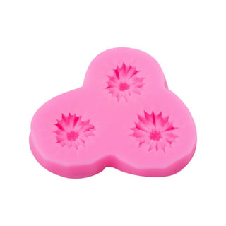 6 Pack Fondant Molds, Mini Flower Mold Butterfly Molds Leaf Mold, Rose Clay  Molds Pink Polymer Clay Molds, Non-stick Silicone Molds for Cake Decorating  - Butterfly/Rose/Leaves 