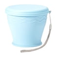 thumbnail image 1 of Silicone Foldable Water Cup, 200ML Compact Size, Reinforced Mouth, With Cover Hanging Rope, For Travel Camping Office Use, Lightweight Collapsible Cup For Multi Scene, 1 of 7