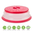 thumbnail image 1 of Silicone Folding Collapsible Microwave Cover Splatter Screen Red, 1 of 6