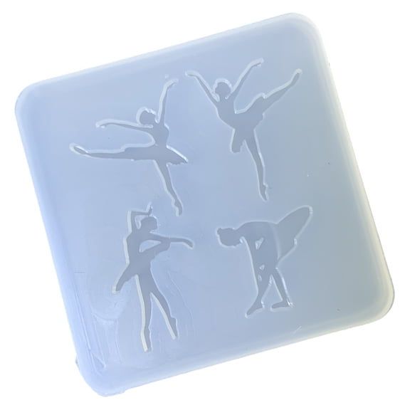 Silicone Fondant Molds Baking Accessories Dessert Molds Ballet Dancer Shape Easy Cleaning Silicone Baking Supplies