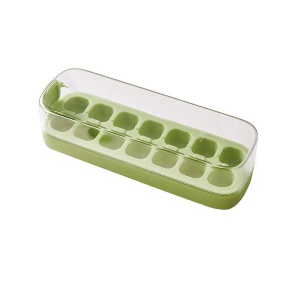 Silicone Food Grade Push Type Ice Tray Household Ice Storage Ice With Lid Homemade Ice Cubes Silicone Ice Cubes Trays with Iced Coffee Container for Refrigerator Freezer Cubes for Food Storage Soup