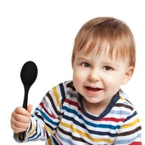 Silicone Food Spoon, Kingtowag Silicone Spoon - Soft and Heat-Resistant, Perfect for Feeding - #A