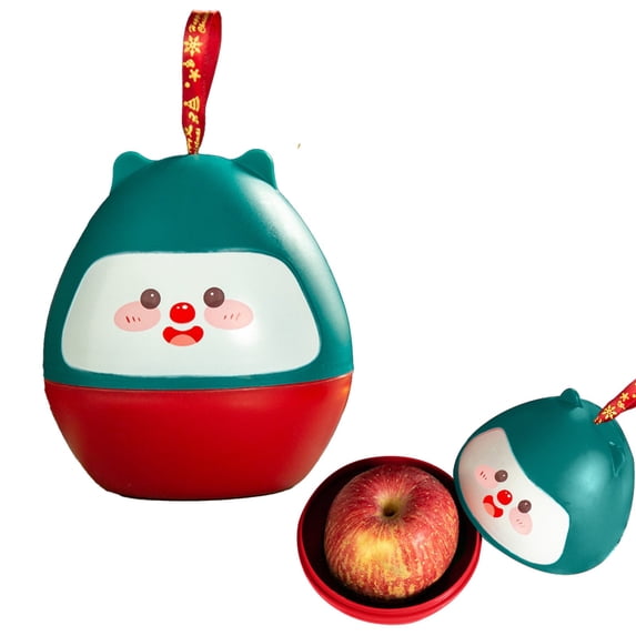 Silicone Food Storage Bags,Christmas Container PP Portable Snowman Panda Box Suitable For Creative Gifts And Festive Decorations