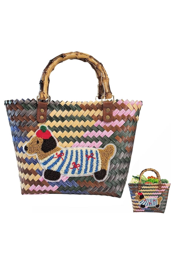 Silicone Food Storage Bags,Plastic Basket Beach Bag Large Basket Bag Handbag Bag Raffia Bags Women's Summer Bag Bag