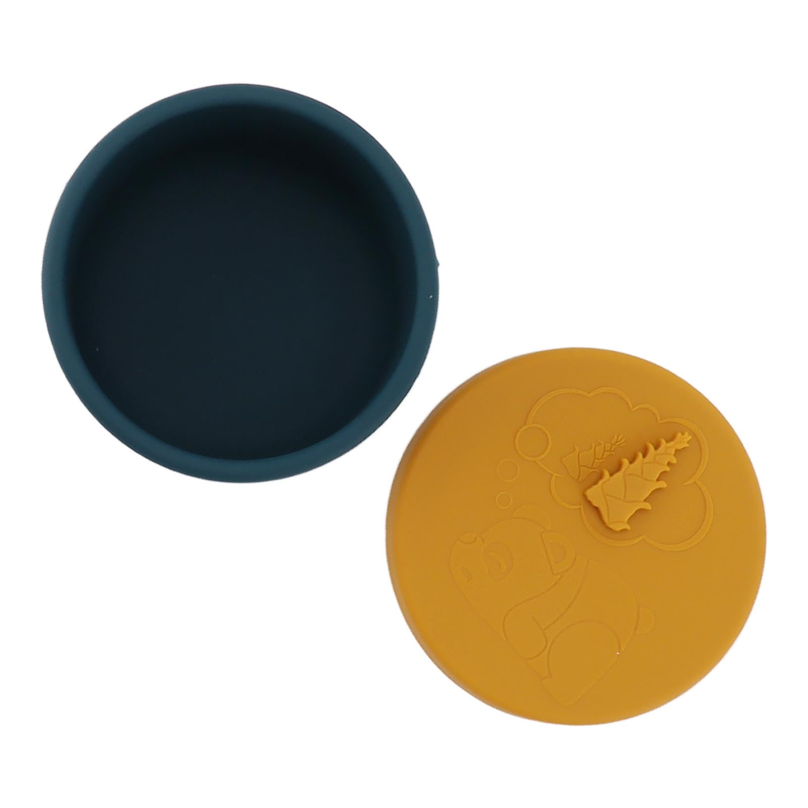 Silicone Food Storage Container, Kids Bento Lunch Box Portable