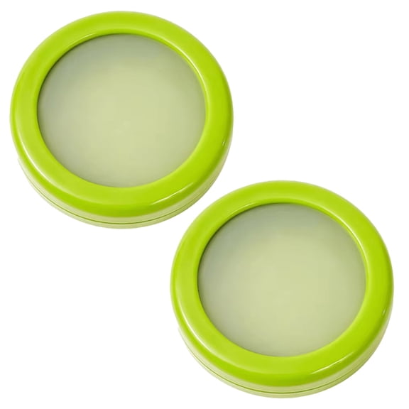 Silicone Food Storage Containers for Freshness - Avocado, Lemon, Tomato Keeper, Kitchen Accessories & Gadgets Green