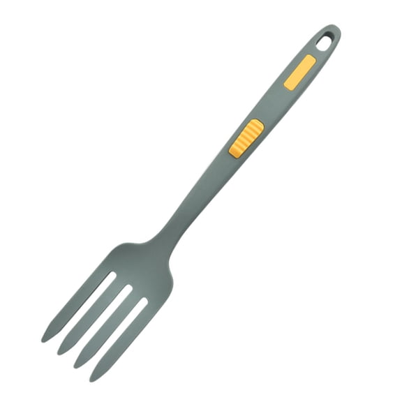 Silicone Fork, 2 × 11.6 Inch Heavy-Duty Cooking Fork for Whisking, 1 Pc Heat-Resistant Mixing Tool, Multifunctional Non-Stick Blending Fork for Ingredients and Food Mashing, Dishwasher Safe