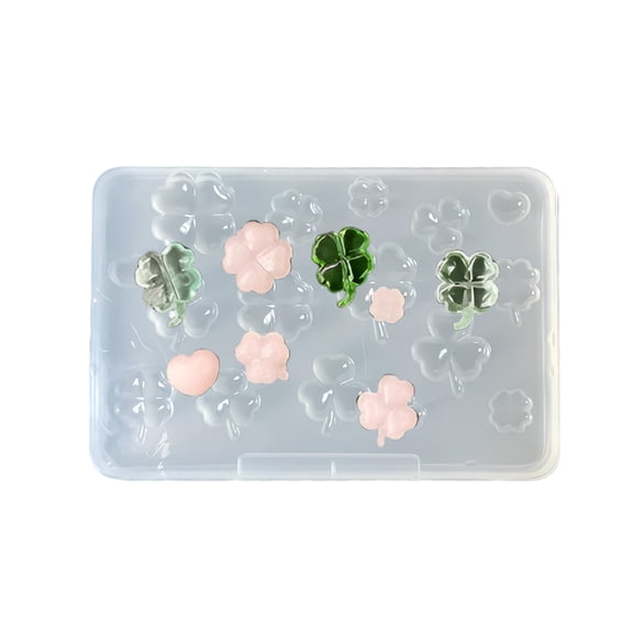 Silicone Four Leaves Clovers Baking Mold For Creative Dessert Easy Release Earring Pendant Mould
